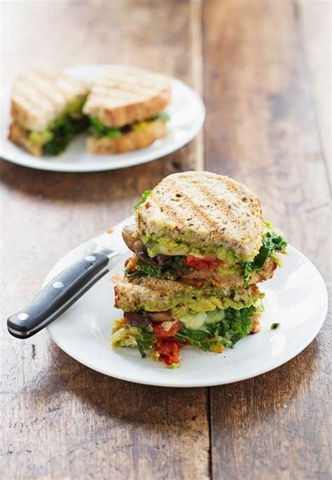 Avocado Veggie Panini Recipe - Pinch of Yum