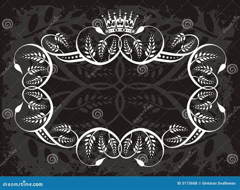 Decorative Border With Crown Royalty Free Stock Photos - Image: 3173608