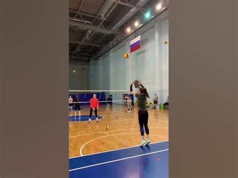 Volleyball 2 Balls Reaction Exercise #volleyball #training #exercise #team #shorts - YouTube