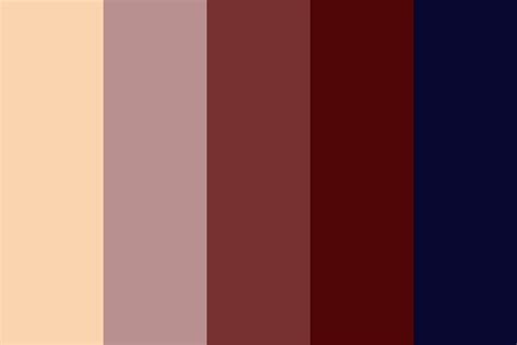 Burgundy and Navy Color Palette