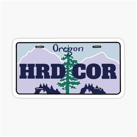 "Oregon License Plate" Sticker for Sale by swiftiearrow | Redbubble