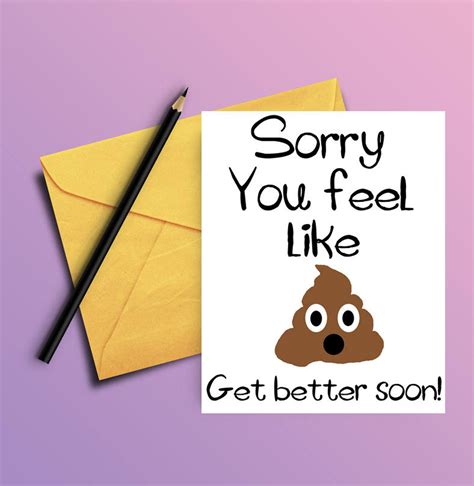 Get Well Card Funny Get Well Soon Card PRINTABLE CARD - Etsy