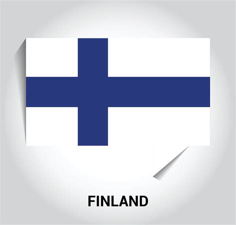 Finland flag design vector 13284667 Vector Art at Vecteezy