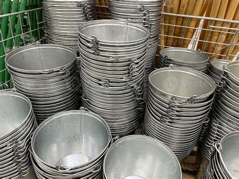 metal buckets. universal container for storage and transfer of ...