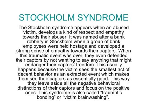 Stockholm syndrome