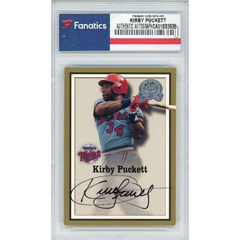 Kirby Puckett Autographs and Memorabilia | Sports, Baseball