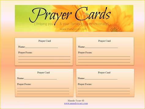 Free Prayer Request Card Templates Of 8 Best Of Free Printable Memorial ...