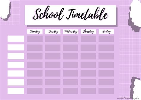 Timetables For Kids