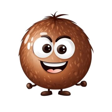 Coconut Cartoon Character, Coconut, Cartoon, Character PNG Transparent ...