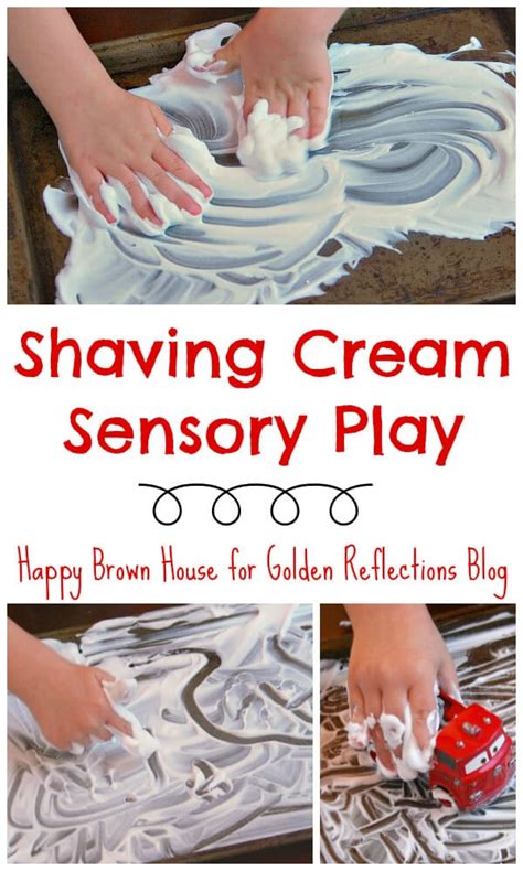 S is for Shaving Cream Sensory Play