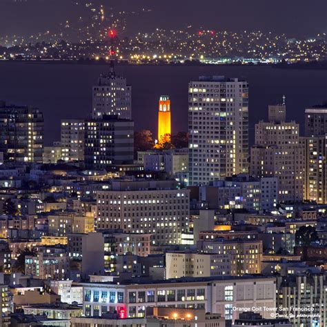 Orange Coit Tower San Francisco | Congratulations to San Fra… | Flickr