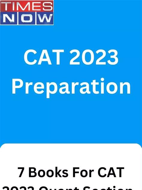 CAT 2023: Top Books for Quant Preparations | Times Now