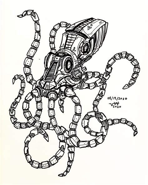 Robot Octopus by CatOfAlchimia on DeviantArt