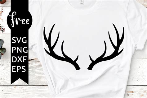 Reindeer antlers svg free, deer antlers svg, hunting svg, instant ...