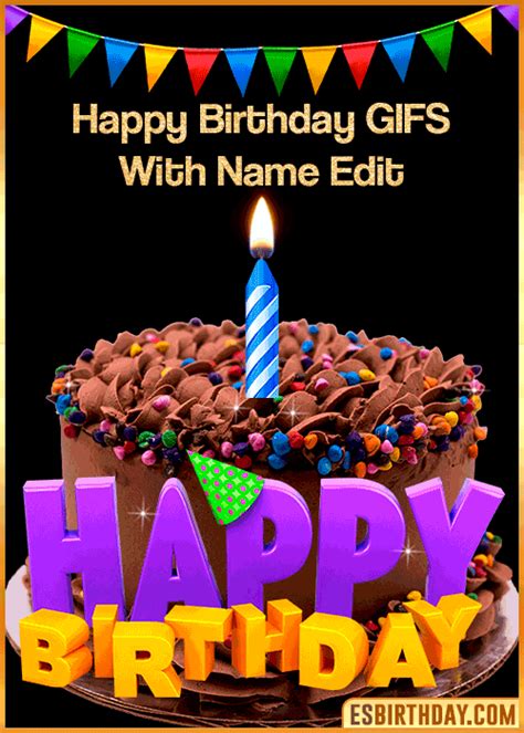 Happy Birthday Animated Gif With And Name - Infoupdate.org