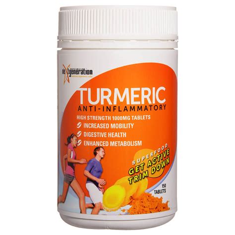 Turmeric 1000mg 150 Tablets By Next Generation Supplements | SuppKings ...