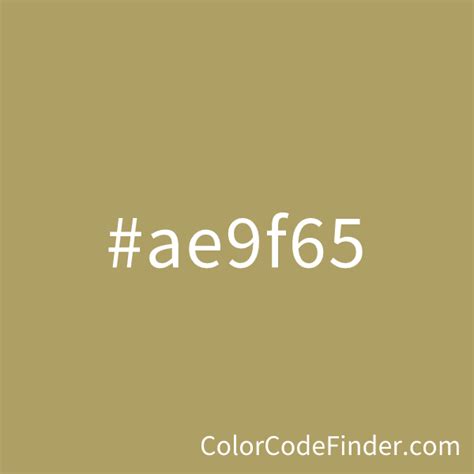 Shiny Gold Color Code is #ae9f65