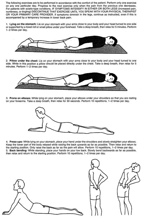 mckenzie low back exercises - treat radiculopathy without surgery ...