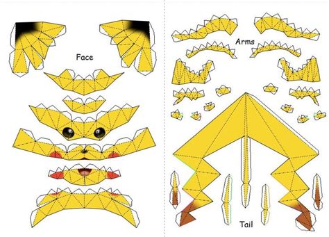 papercraft pokemon | Pokemon en papier, Origami a imprimer, Animaux en ...