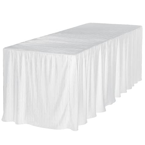 8 Foot White Table Cloth Made for Folding Tables - The Folding Table Cloth