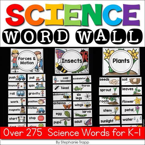 Free Science Word Wall Printables - Printable Templates