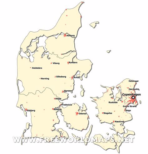 Denmark Political Map