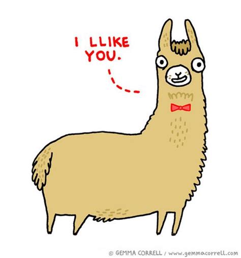 This Llama llikes you! Because he is nice like that.Now also available as a shirt | Emoji art ...