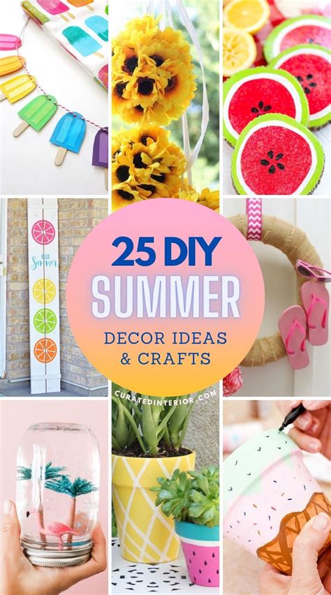 41 Easy & Cheap DIY Summer Decor Ideas