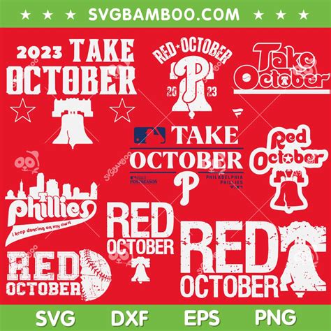 Phillies Red October SVG Bundle