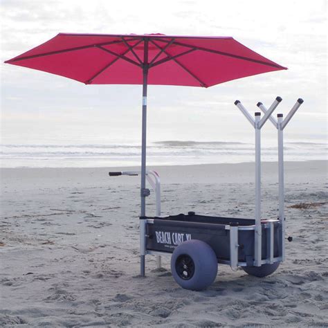 Ultimate Beach Cart XL | Beach Cart With Balloon Wheels Beach Wagon Diy, Beach Cart Diy, Beach ...