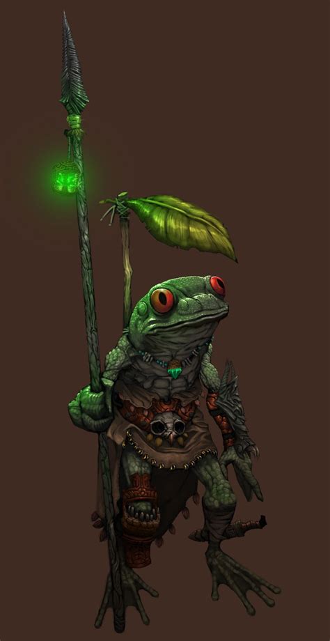 Bullywug Scout - Arthur Asa | Concept art characters, Character art ...