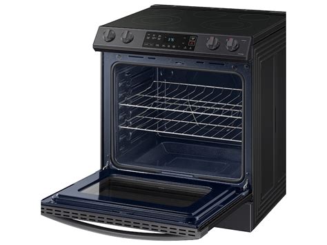 6.3 cu ft. Smart Slide-in Electric Range in Black Stainless Steel Ranges - NE63T8111SG/AA ...