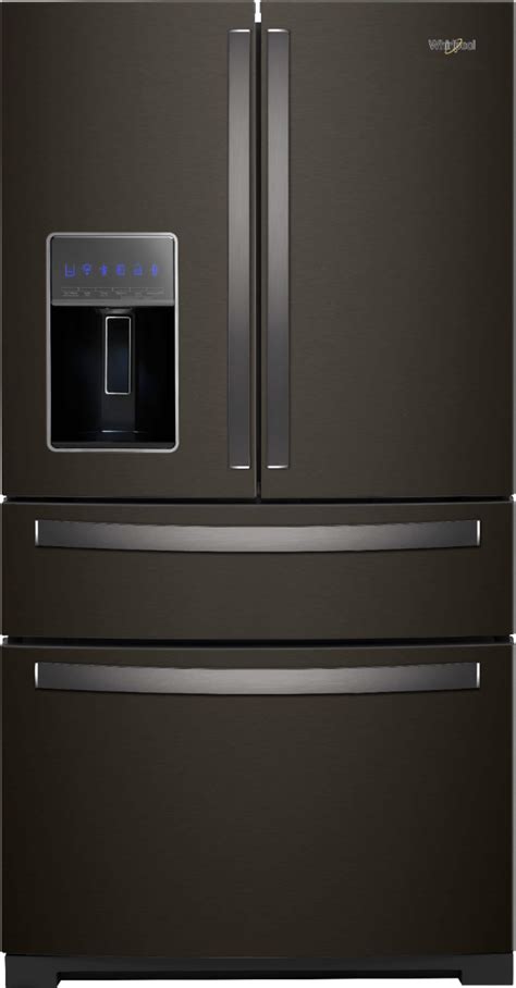 Best Buy: Whirlpool 26.2 Cu. Ft. 4-Door French Door Refrigerator Black Stainless Steel WRX986SIHV