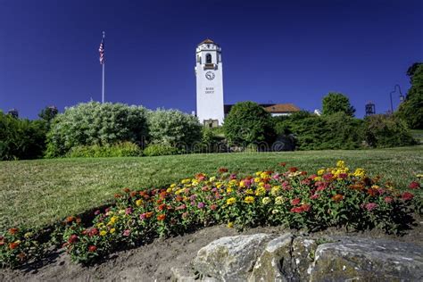 Summer Flowers at the Idaho Depot in Boise Stock Image - Image of ...