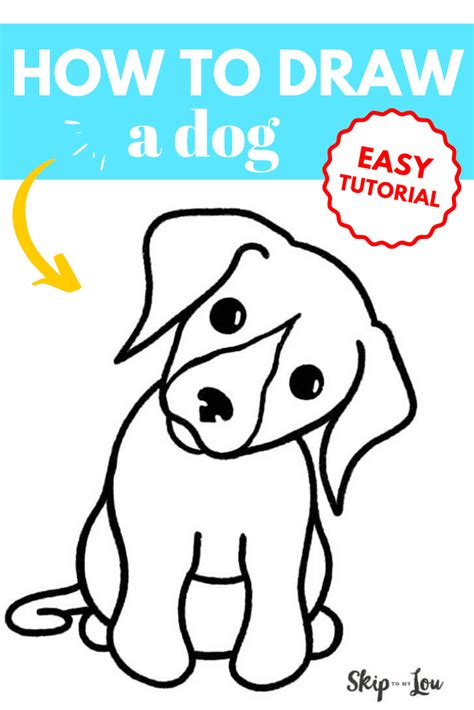 How to Draw a Dog {Easy Tutorial} | Skip To My Lou