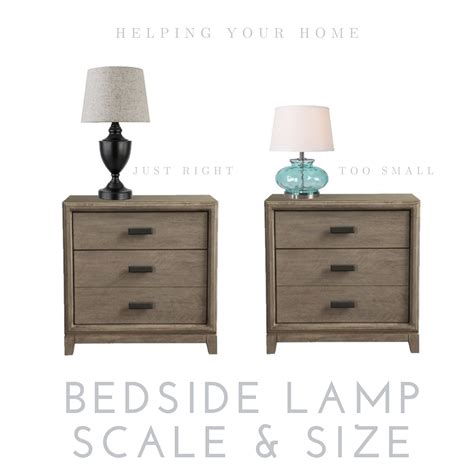 Select the correct size Bedside Lamp | Dresser as nightstand, Small bedside lamps, Home
