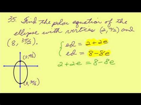 Equation For Ellipse In Polar Coordinates - Tessshebaylo