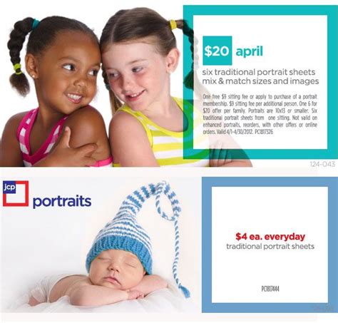 JCPenney Portrait Studio has an awesome promo going on for April ...