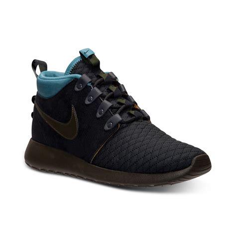 Nike Mens Roshe Run Mid Winter Outdoor Casual Sneakers From Finish Line ...