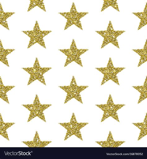 Gold glitter stars background Royalty Free Vector Image