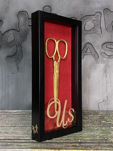 US Movie the Tethered Scissors Prop Shadow Box Display Case - Etsy