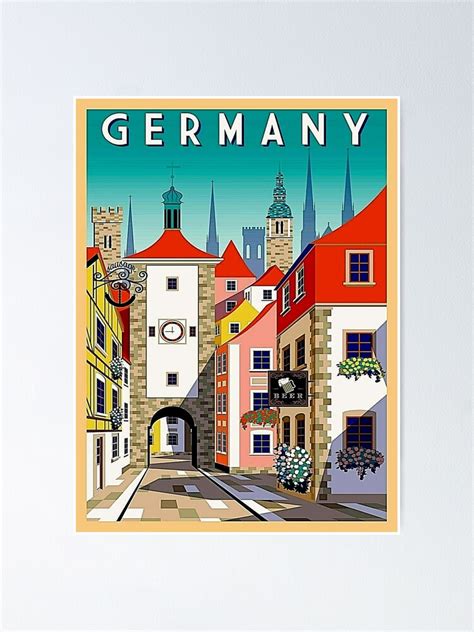 "GERMANY : Vintage Travel and Tourism Print" Poster for Sale by posterbobs | Redbubble