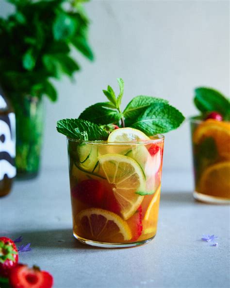 Kombucha Pimms Cup Mocktail - Good Eatings