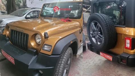 2023 Mahindra Thar spotted wearing FRESH paint, looks unique: Check ...