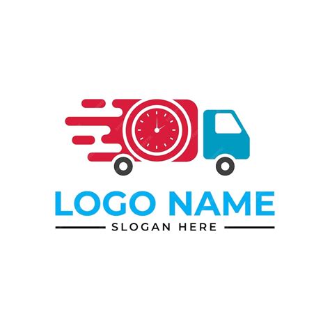 Premium Vector | Time-to-time delivery logo design. Quick delivery logo ...