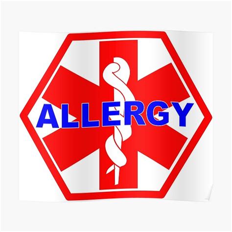 Allergy Alert Posters | Redbubble