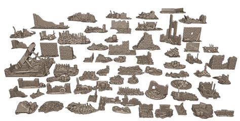 28mm ruins MEGA PACK - Wargaming3D