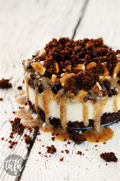 Gluten-Free Vegan No-Bake Brownie Bottom Turtle Cheesecake | The ...