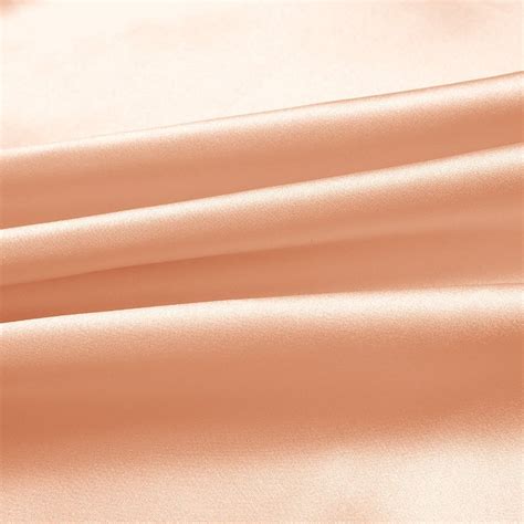 Peach Color Charmeuse Fabric 100% Pure Silk for Fashion | YTFabric.com