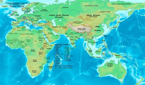 Eastern Hemisphere in 1400 AD | early 15th century | Pinterest | High ...